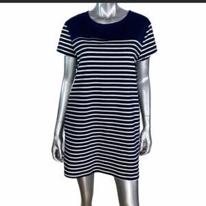 Missguided navy striped dress size 12